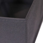 DIOMMELL 4 Pack Foldable Cloth Storage Box Closet Dresser Drawer Organizer Fabric Baskets Bins Containers Divider for Clothes Underwear Socks Lingerie Clothing, Dark Grey 40-0000