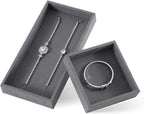 Dark Blue Jewelry Display Tray Ring Necklace Earring Bangle Organizer Multifunctional Storage Case for Jewelry Showcase (Small Empty Tray)