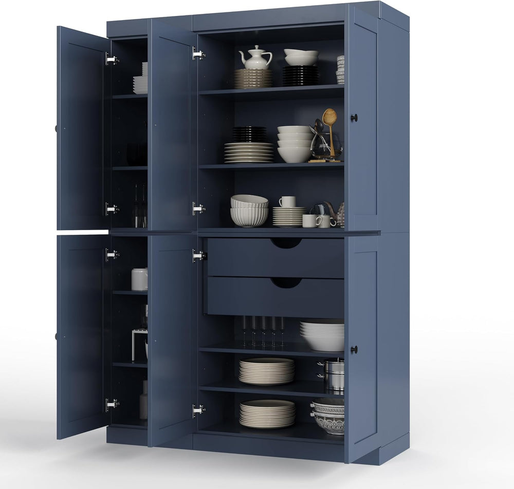 Palace Imports Solid Wood Tall Kitchen Pantry Cabinet - 71.5" H x 48.5&q...