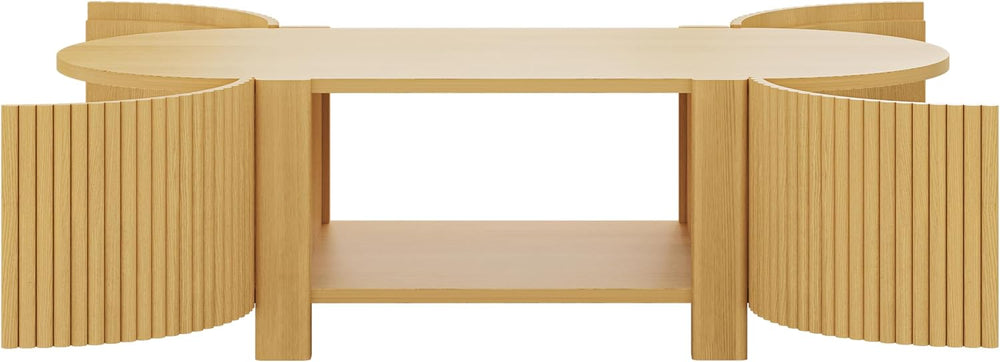 Living Room Table Set of 3 with 1 Coffee Table and 2 Side Tables | Soft-Close...