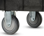 Rolling Utility Cart on Wheels, Heavy Duty Tool with Ergonomic Storage Handle and Deep Shelfs, Work Service for Garage, Warehouse, Workshop, 700-Pound Capacity 40 x 33 x 17-Inch