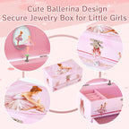 Classical Ballerina Musical Jewelry Box with Drawer and Dancing Ballerina,Girls Gifts for Kids Jewel Storage, Girls Music Box for Kids Ages 3-12 Gift