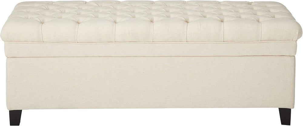 Christopher Knight Home Juliana Fabric Storage Ottoman, Beige