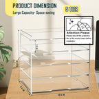 KKU 5 Tier Clear Acrylic Desk Organizer, Letter Tray Paper File Desk Organizer and Accessories For Office Supplies