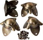 Antique Brass Plated Trunk Corner (Set of 4)