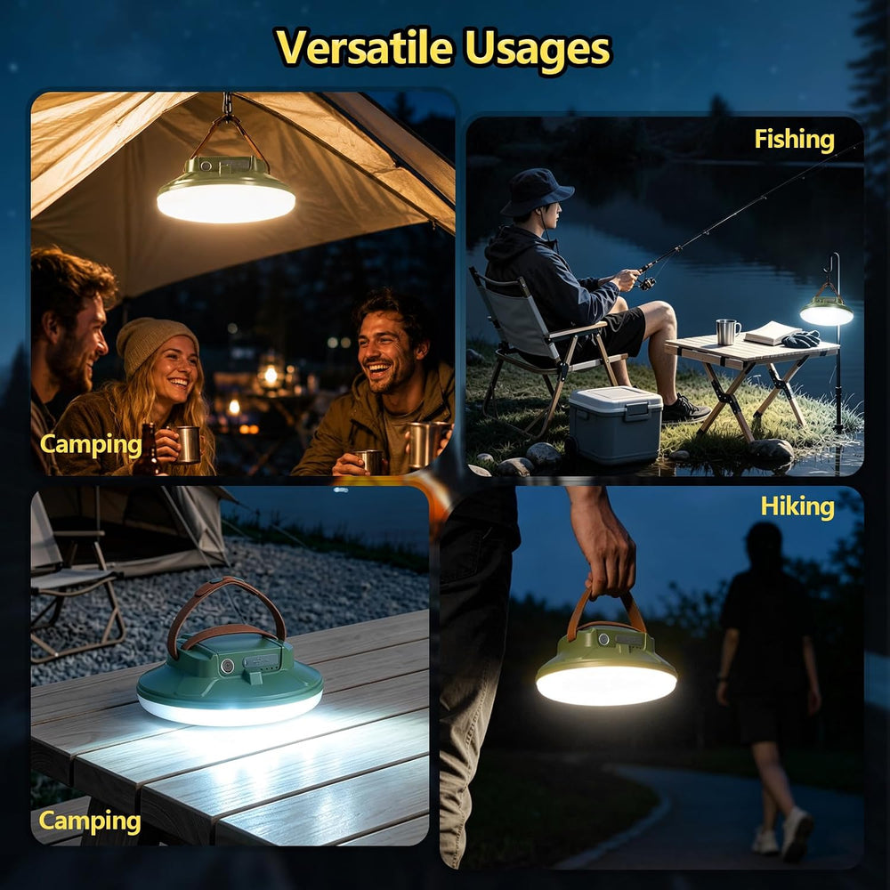 LED Camping Lantern Rechargeable 12000mAh, USB Charging & 4 Modes, Portab...