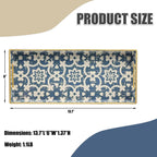 Bathroom Vanity Tray for Countertop, Small Plastic Toilet Tank Tray Versatile Storage & Organization Tray for Makeup, Perfume, Desk, Kitchen, Candles, 13.7"x6"x1.4", 35Boho1