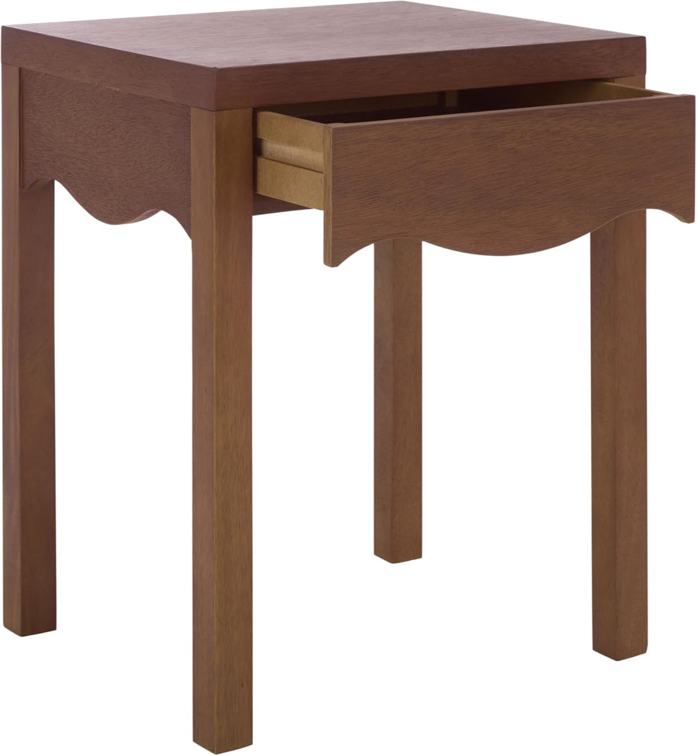 SAFAVIEH Home Collection - Kannie Dark Oak Accent Table, 1 Drawer Side Table,...