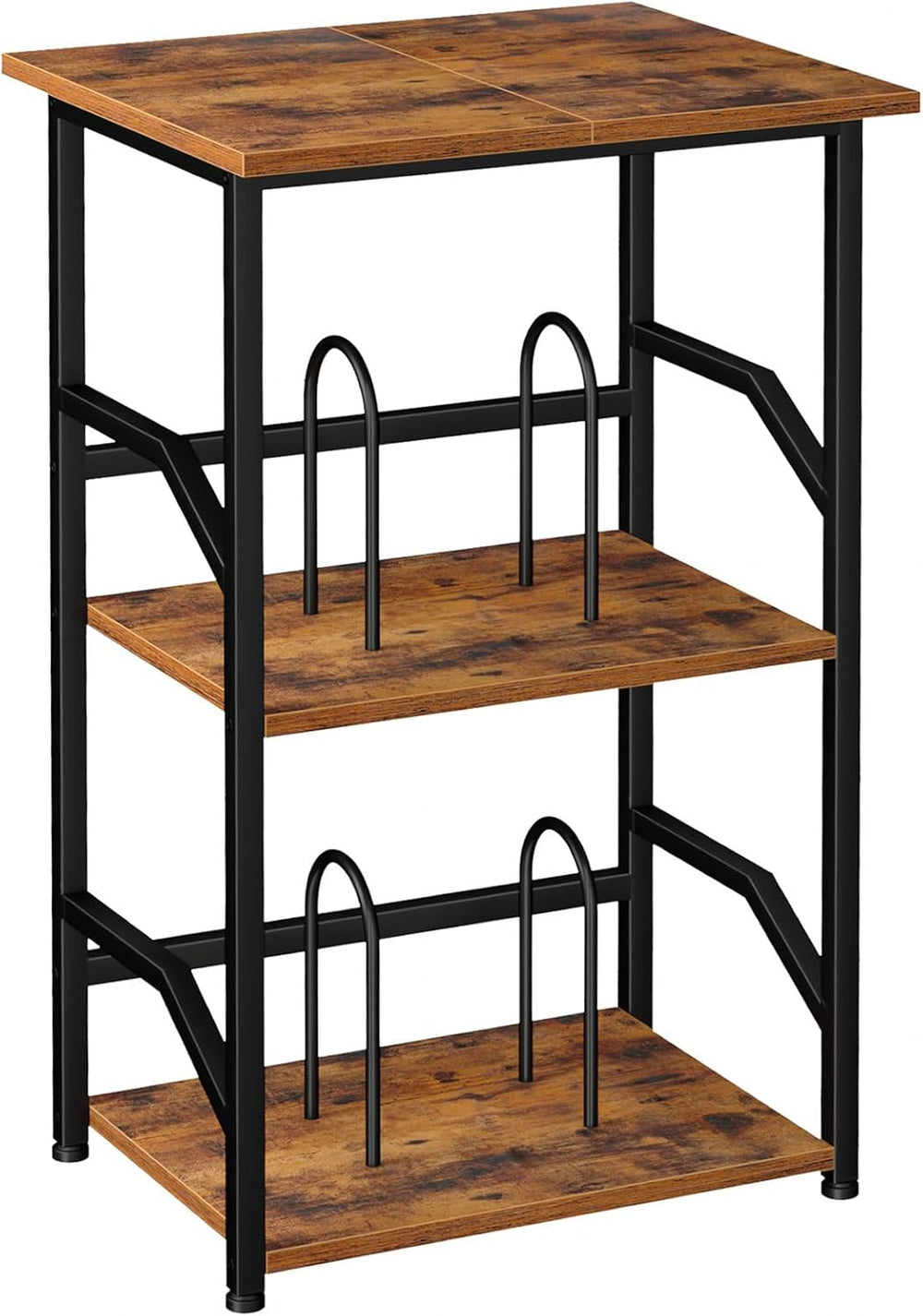 LOAKEKEL Record Player Stand, Large Vinyl Record Storage Up to 200 Albums, 3 ...