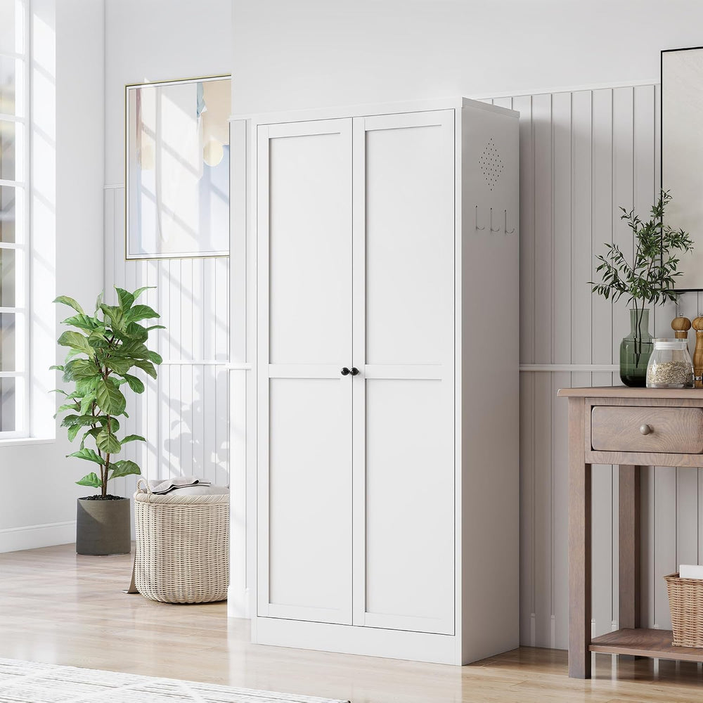 Metal Kitchen Pantry Cabinet - 61" Tall Sideboard Storage Bookcase with ...