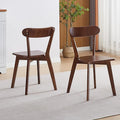 Walnut Solid Wood Louis Dining Chairs Set of 2 for Home Kitchen/Living Room/Apartment