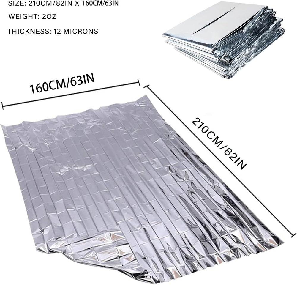 Emergency Myla Thermal Blanket Space Blanket Foil Blanket Pack of 50