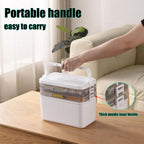 3-Tier Medicine Cabinet Organizer with Removable 6-Compartment Pill Organizer - BPA-Free & Moisture-Resistant Plastic Storage Box for Pills, Medicine, Cosmetics - Portable for Bathroom, Travel