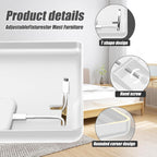 Bedside Table College Dorm Room Essentials Clip On Nightstand Floating Bed Side Table for Bunk Bed Top Bunk White - Send Goods from Local