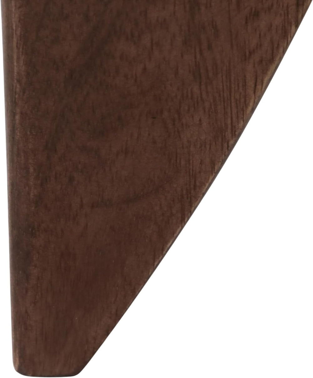 Mango Wood Base and Stone Top for Small Spaces - Round End and Side Table for...