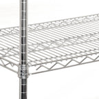 Seville Classics UltraDurable Heavy Duty NSF Solid Steel Wire Rack Storage Unit Organizer for Garage, Warehouse, Office, Restaurant, Classroom, Kitchen, 5-Tier Shelving, 60" W x 18" D