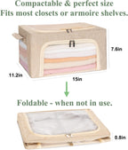 22L Cashmere Sweater Storage Bag with Natural Cedar Balls | BREATHABLE Cashmere Storage Bag Friendly for Knitwear Merino Wool/Knit Sweater for Closet Shelf Wool Clothes Garment Organizer Pouch
