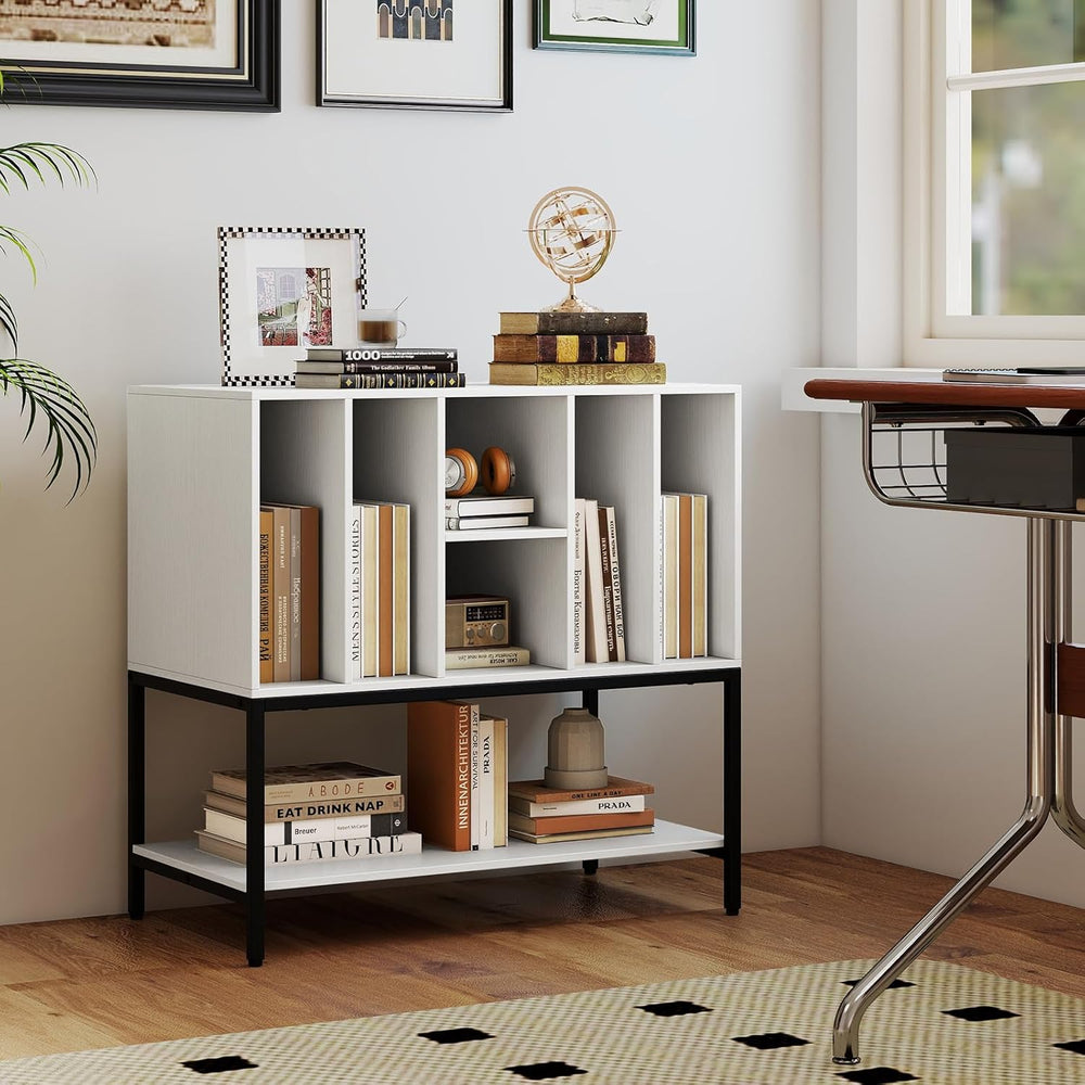 LOKO Record Player Stand with Charging Station, Turntable Stand with Vinyl St...