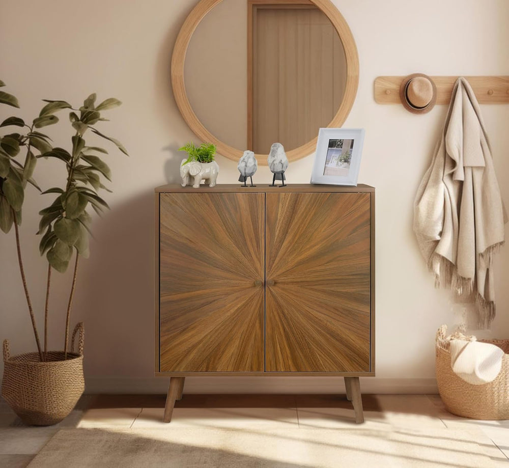 ZYBT Modern Sideboard Buffet Cabinet with Crafted Door, Mid Century Accent St...