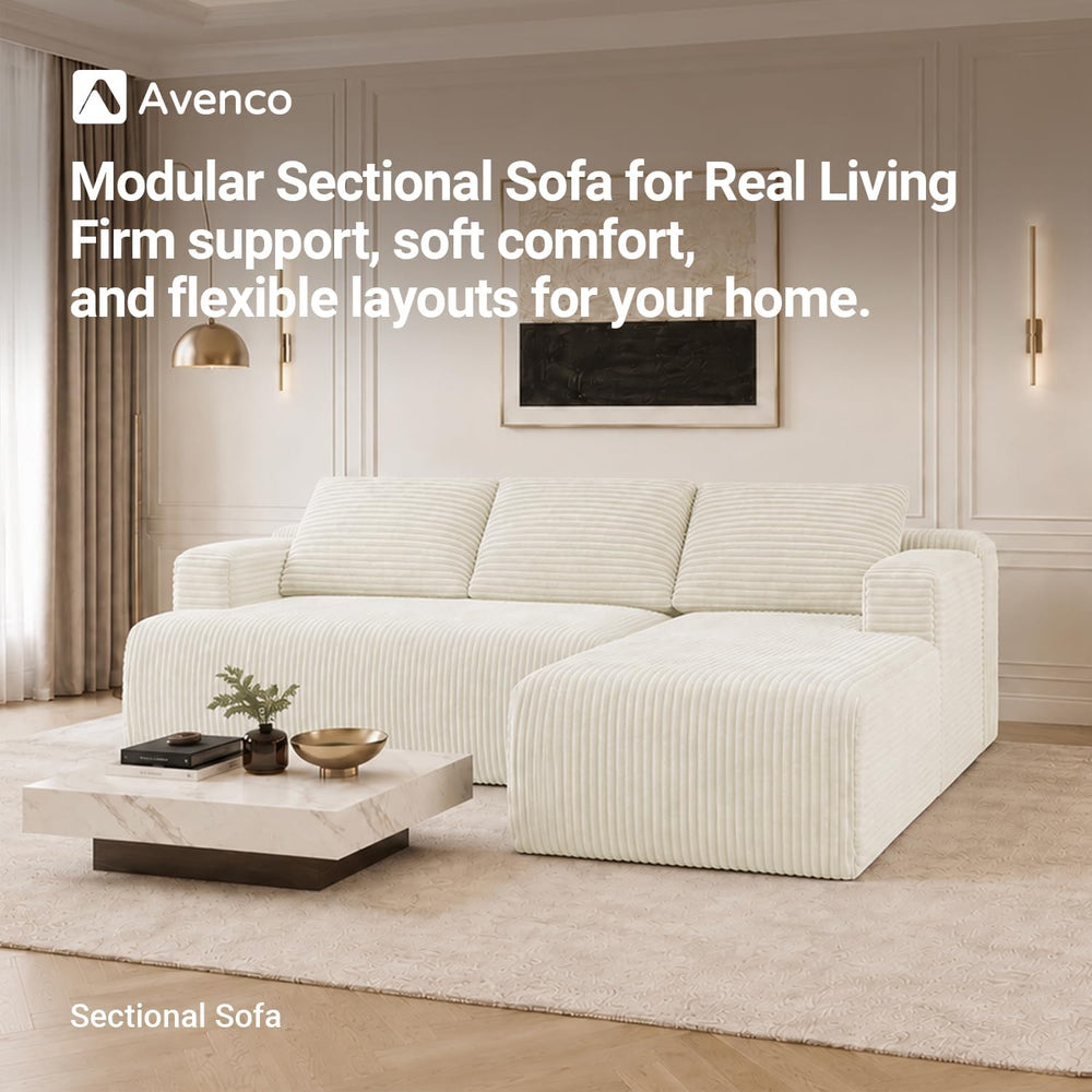 Avenco Modular Sectional Sofa, Couches for Living Room with Individually Wrap...