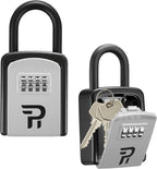 RUDY RUN Key Lock Box for Outside - Combination Realtor Lockbox for House Keys Outdoor