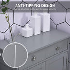 Floor Cabinet with 2 Doors, 2 Drawers and Adjustable Shelf, Freestanding Storage Cabinet for Bathroom,for Kitchen Home