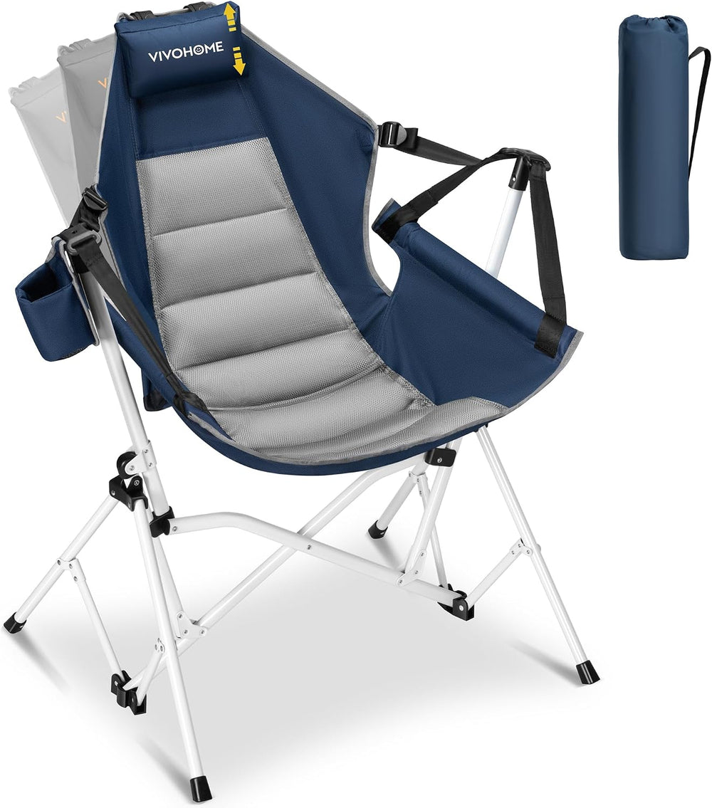 VIVOHOME Reclining Hammock Camping Chair, Portable Rocker Chair for Outdoor |...