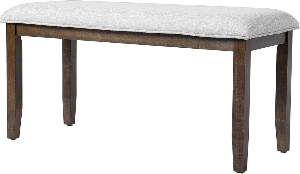 38-inch Small Upholstered Dining Bench, Vintage Wooden Bench Indoor, Entry Wa...