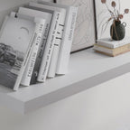 Floating Shelf, Set of 3 Wall Shelf, 30 in W x 12.75 in D x 2 in H Wooden Floating Wall Shelf with Invisible Brackets for Living Room/Bedroom/Bathroom/Kitchen Storage and Decor, White