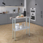 Commercial Stainless Steel Food Prep Work Table 18 x 30