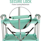 Olympia Tools 89-353 Pack N Roll Collapsible Service Cart, XL, 300LB Capacity, Teal