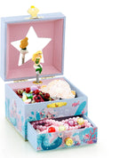 Kids Musical Jewelry Box for Girls and Pretty Jewelry Set Blue | Cute Mermaid Theme - Beautiful Dream Tune ,Include Drawer