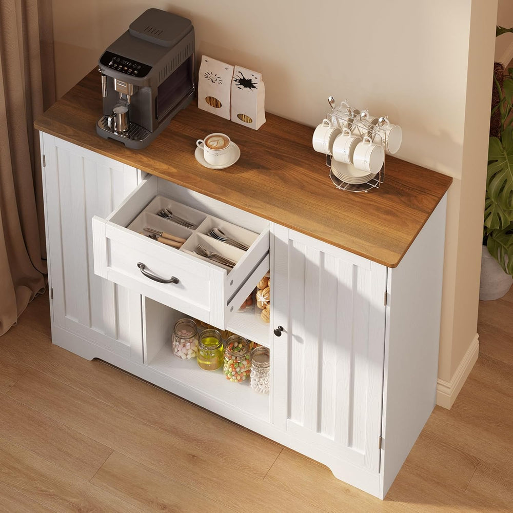 Gizoon 45" Kitchen Sideboard Buffet Cabinet with Storage Coffee Bar Cabi...