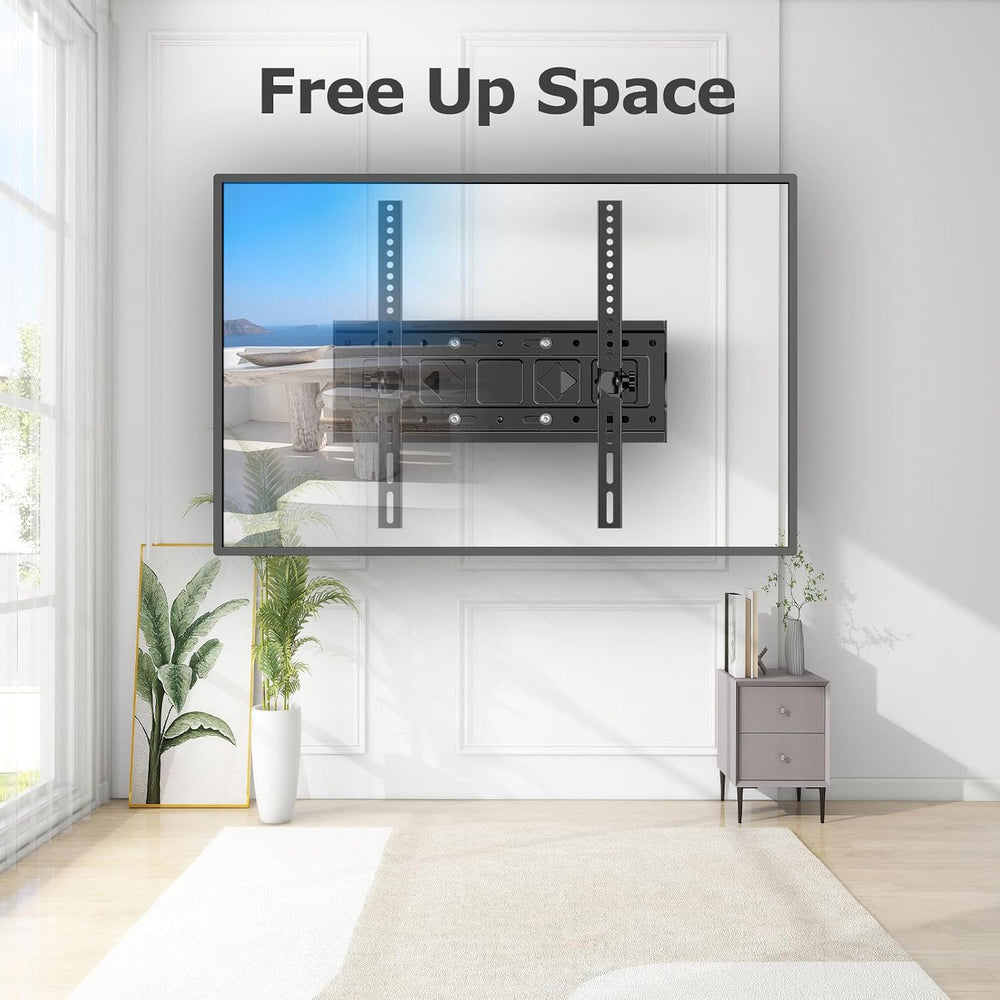 Full Motion TV Wall Mount for Most 26-65 Inch Flat/Curved 4K LED LCD TVs, Rot...
