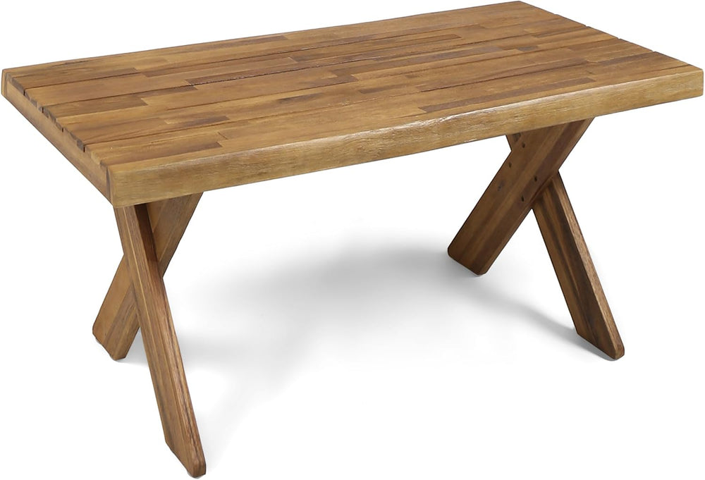 Christopher Knight Home Irene Outdoor Acacia Wood Coffee Table, Sandblast Tea...