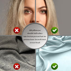 Natural Mulberry Silk Pillowcase for Hair and Skin Queen Size 20"X30" Case with Hidden Zipper Soft Breathable Smooth Cooling Pillow Covers for Sleeping(Haze Blue,1Pcs)
