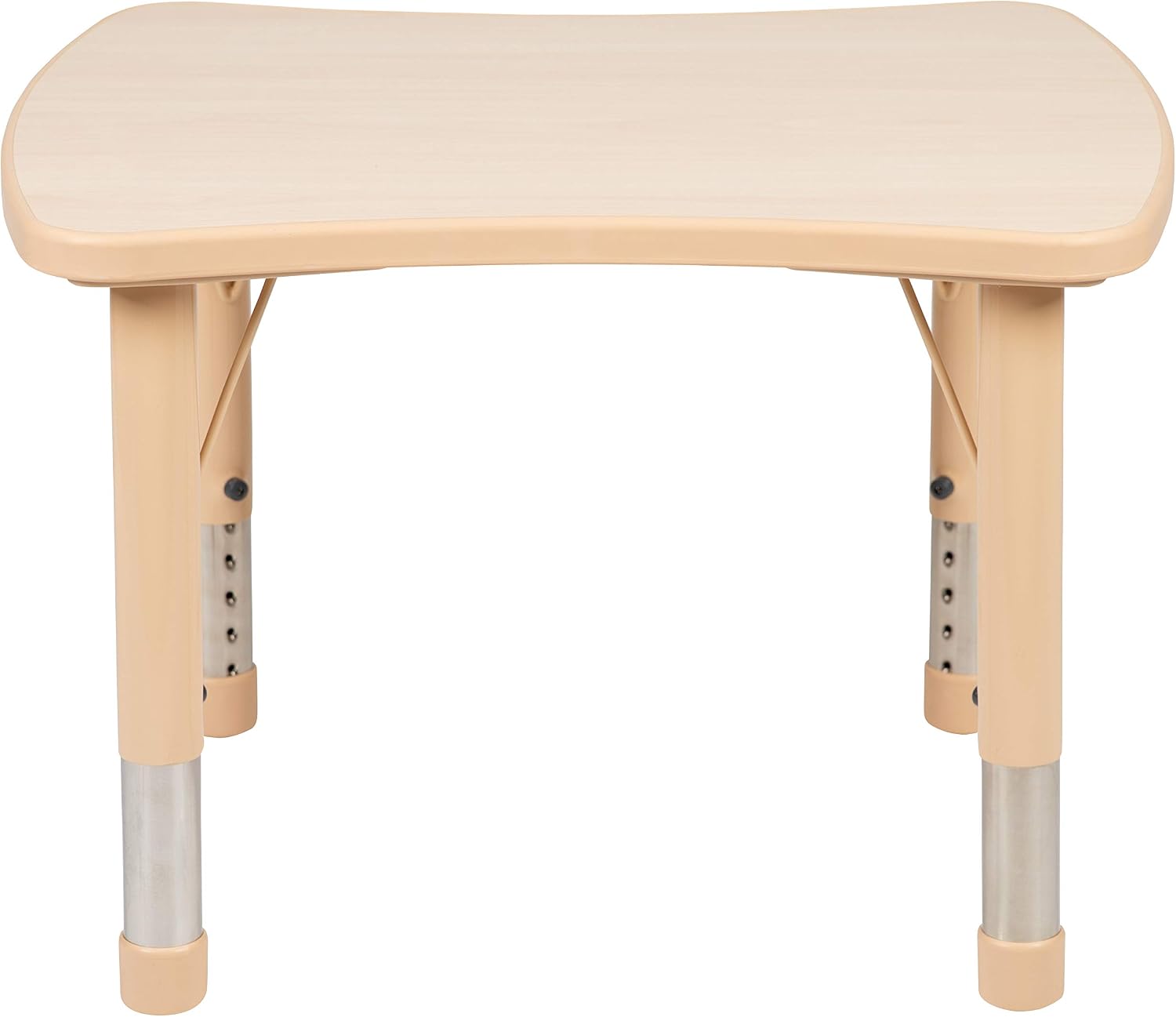 Flash Furniture Wren 21.875"W x 26.625"L Rectangular Natural Plastic Height Adjustable Activity Table