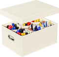 Aokeyee Marker Organizer Storage Box With Lids, Craft Organizers and Storage, Multipurpose Stackable Storage Containers For Organizing Tool, Art Supply, Crayon