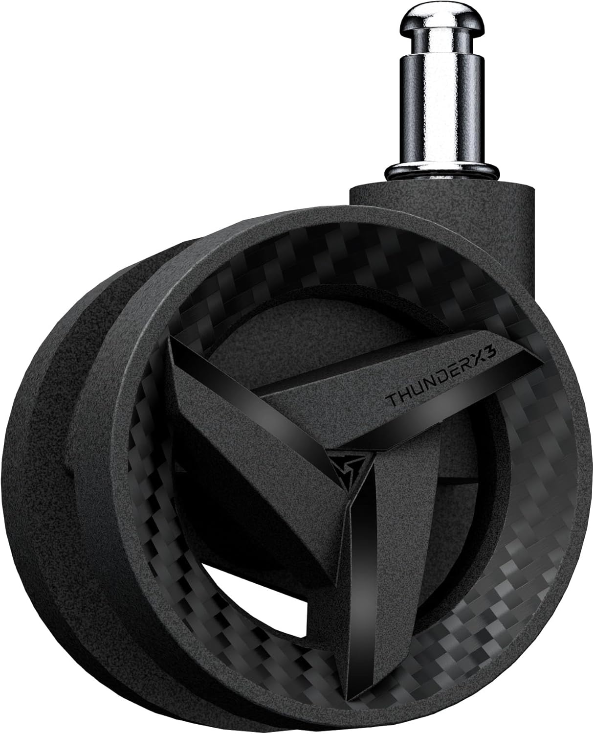 ThunderX3 Solo 360 Gaming Chair, for Adults Ergonomic Office Chair, High Back Desk Chair, Synchronous Tilt, 360-degree Adjustable Armrest, Adjustable Car Headrest, Leather, Modern Black
