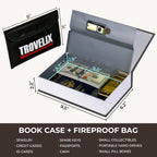 Les Miserables Book Safe, Hidden Compartment with Combination Lock, Fireproof Protection, Secret Diversion Safe - 9.5 x 6.2 x 2.2 Inch