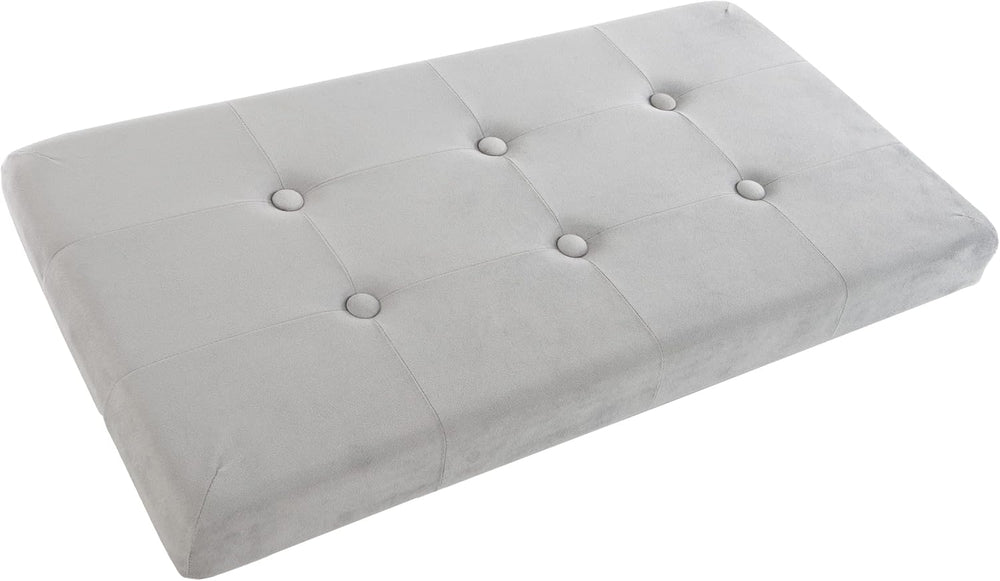 Storage Ottoman - Velvet Tufted Footrest, Linen Chest, or Bench Organizer wit...