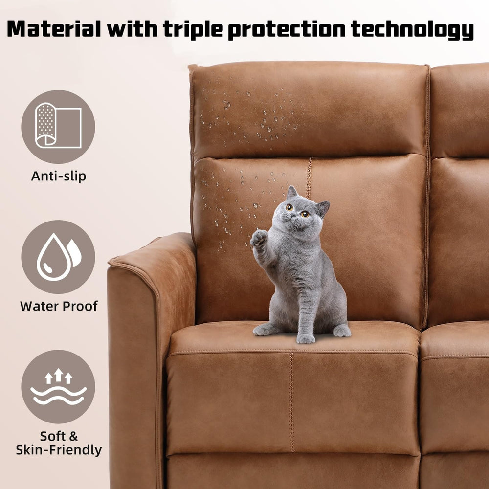 CANMOV Manual Loveseat Recliner Sofa, Wall-Hugger 2 Seat Reclining Love Seat ...