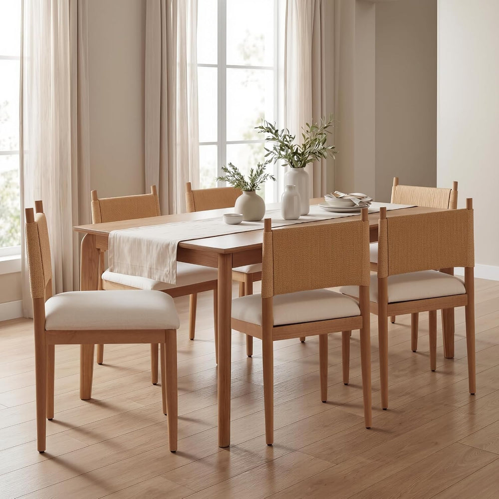 CIMOTA Modern Dining Chairs Set of 6, Mid Century Upholstered Dining Room Cha...