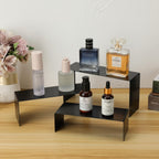 Purse Display Stand Handbag Display Stand Black Stainless Steel Display Risers Showcase Stand Product Stand Set (RCS 50% Recycled Post-consumer Metal)