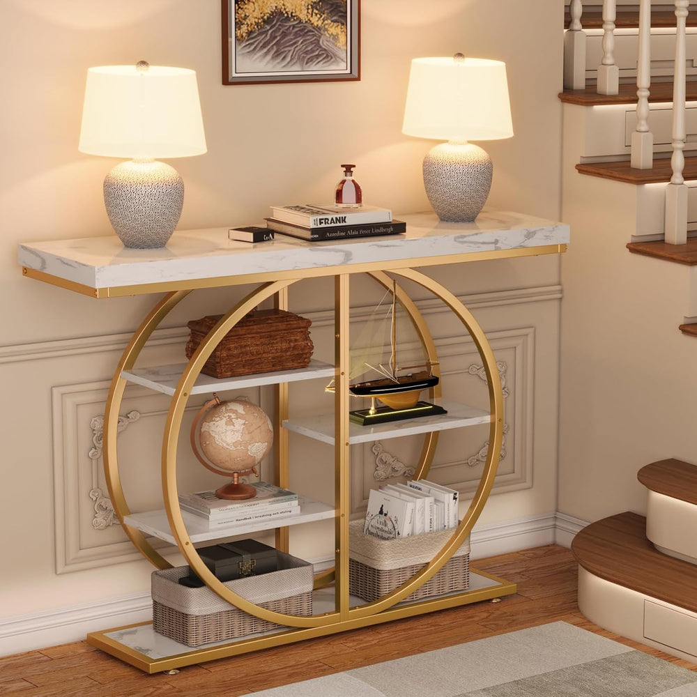 LIFECHOVY 41.3" Console Table for Entryway, Industrial Hallway Sofa Tabl...
