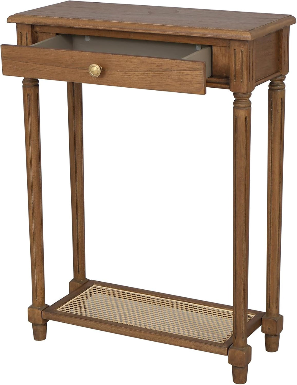 East at Main Lenora Console Table – 23.75” Narrow Entryway Table with Storage...