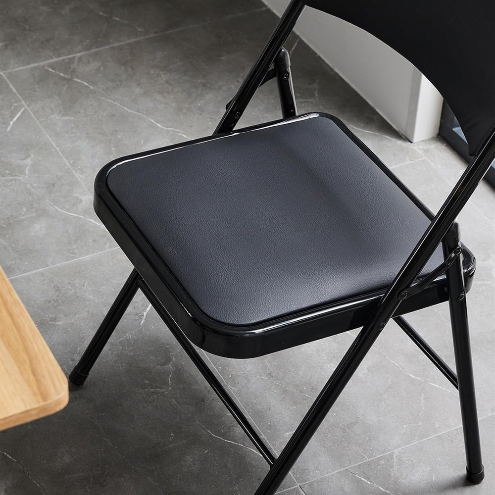 Karl home 12 Pack Black Folding Chairs with Padded Seats, 330lbs Capacity
