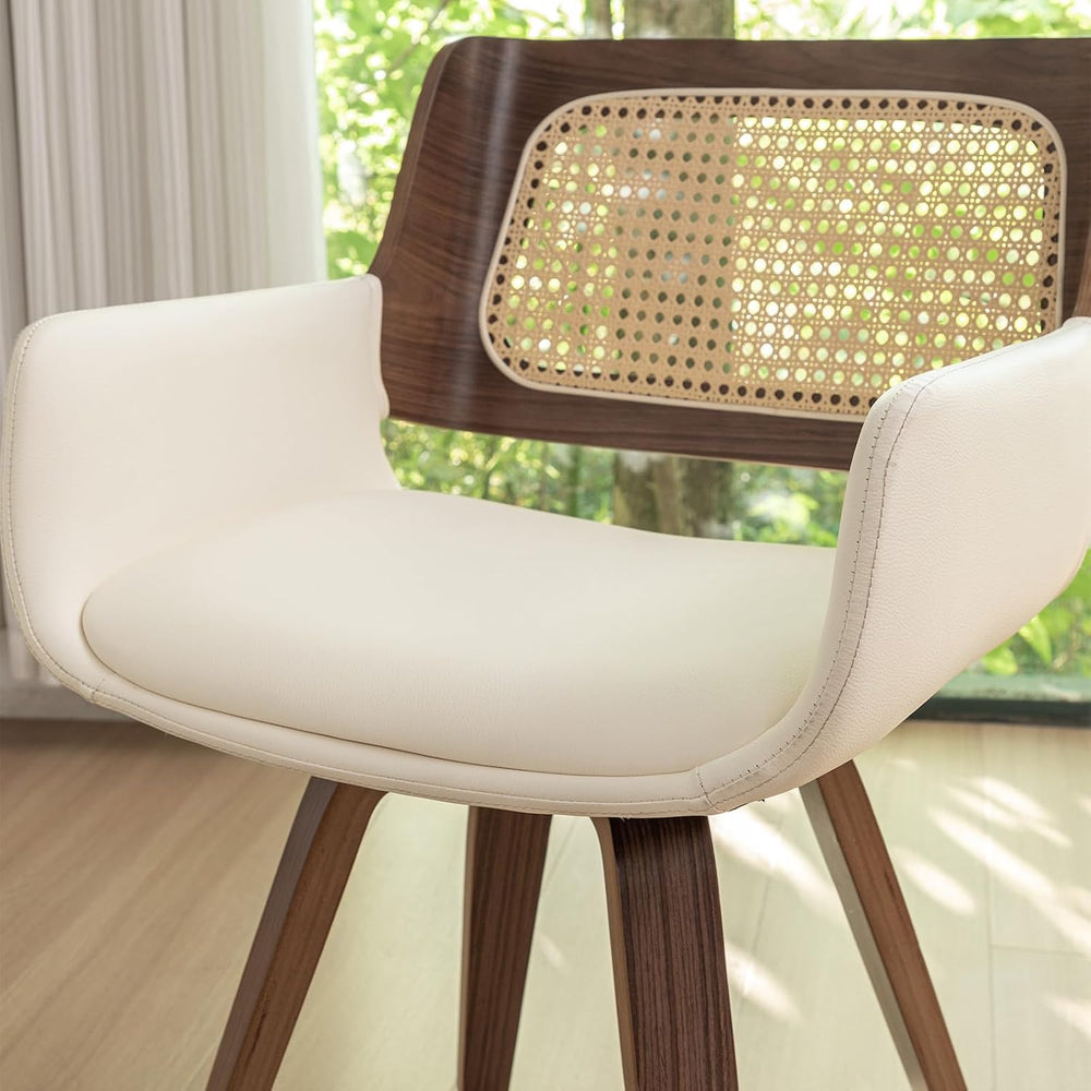 Swivel Dining Chairs - Mid Century Modern Dining Chairs with Curved Arms | Er...