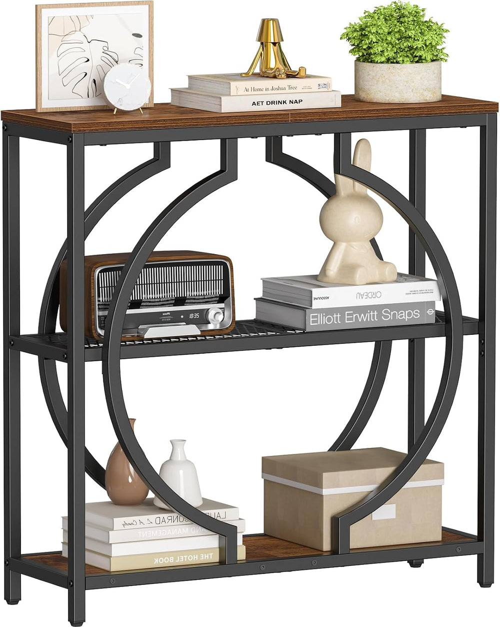 Snughome Entryway Table with 3 Tier Storage Shelves, Narrow Console Table | I...