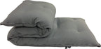 Twin Size Traditional Japanese Floor Futon Mattresses, Tatami Foldable Cushion Mats, Yoga, Meditation 80 x 39 x 3 (Gray)